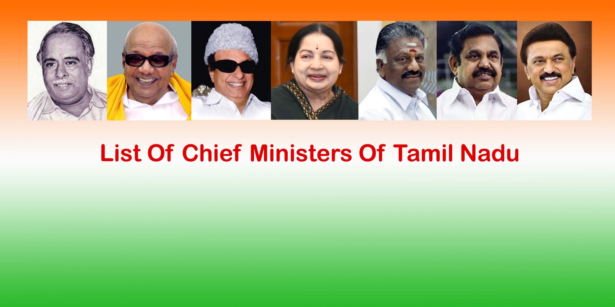 Journey of Chief Ministers of Tamil Nadu Since Independence - Post Swirl